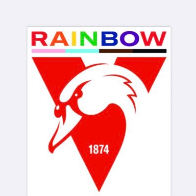 The Rainbow Swans is the official LGBTQ+ supporter group of the Sydney Swans, aiming to eliminate discrimination & social stigma towards to the LGBTQ+ community