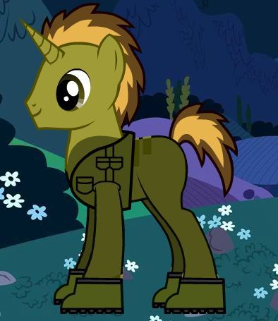 I am from Las Manegas. I like desert and heat. Funny thing is I moved to Ponyville to cool off.I am the last of my squadron from manehave desert.