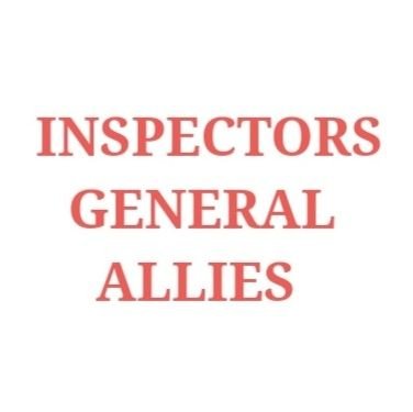⚖ We are INSPECTORS GENERAL ALLIES ⚖
Champions of local IGs at the city/county level. Focused on the OIGs in BaltoCity, BaltoCo, & Montgomery Co, MD. 🔎
