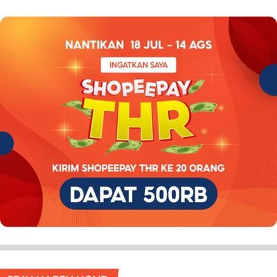 BERBAGI EVENT SHOPEEPAY THR
https://t.co/vTTZ6CI3IU