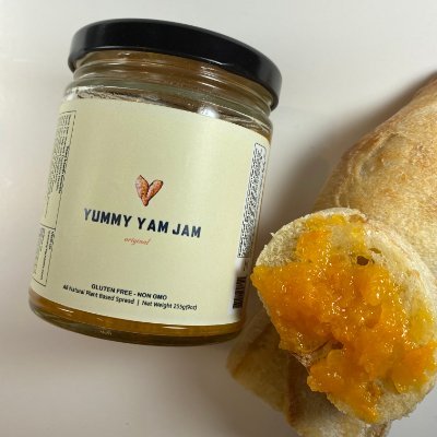 Delicious yam jam. Made in Minneapolis, Mn