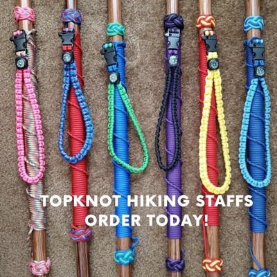 Topknot Hiking Staffs