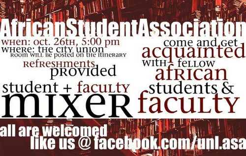 The official account of the University of Nebraska-Lincoln's African Student Association. Like Us on Facebook! http://t.co/zwukISmpmm