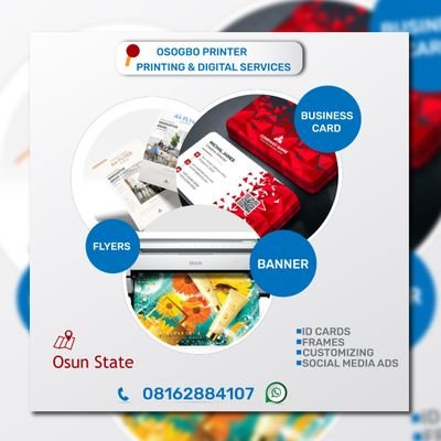 We Design and Print:
Flyers
|| Business Cards
|| Banners
|| Frames
|| Throw Pillows
|| Lot More
Place an order via https://t.co/un6kqp4Cc1
