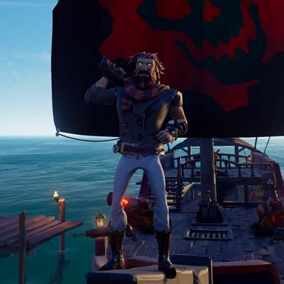 Just a pirate roaming on the Sea of Thieves, frequently found on board the Ferry of the Damned. 🟪🐼🟪