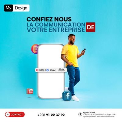 mydesign_center's profile picture. Une bonne identité visuelle pour nos clients et on est content. #marketingdigital #graphisme #infographie #audiovisuel #publicité