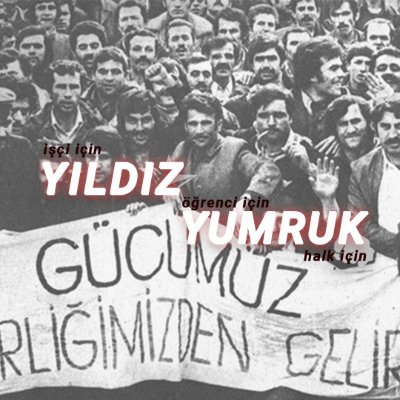 yildizyumrukehp's profile picture. İşçi için yıldız, öğrenci için yumruk; halk için @emekcihareketpartisi

Emekçi Hareket Partili bir genç tarafından yönetilir.