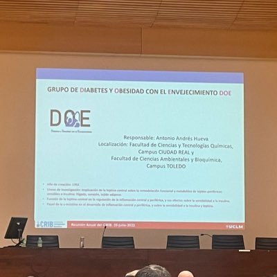 Grupo de investigación Diabetes y Obesidad con el Envejecimiento (DOE)  del @cribuclm Formado por PDI de @uclm_es en Ciudad Real y Toledo