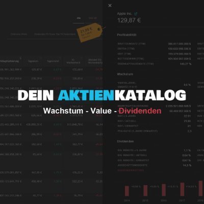 Aktiensuche | Aktienscreener | Fundamentale Kennzahlen für Aktien | Nimm deine Finanzen selbst in die Hand