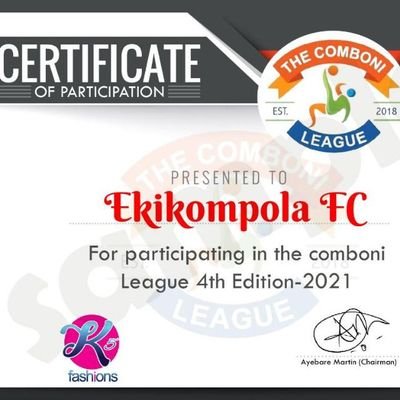 Ekikompola, we are the Incredibles. 
We are participating in the 6th edition of the @TheComboni