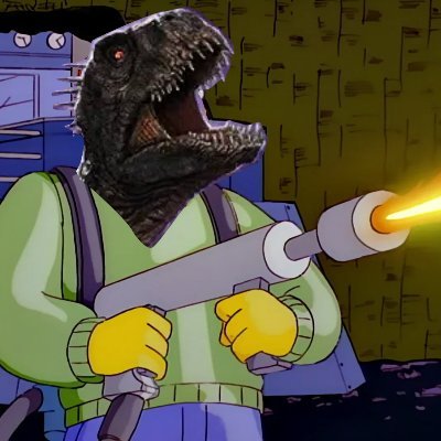 Evil genius hybrid dinosaur owner of Globex Corp