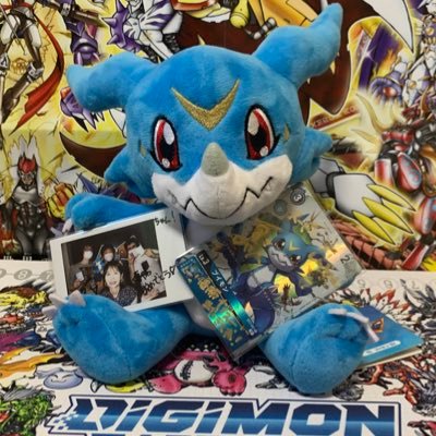 だーいっすきな相棒のブイモンとデジカ3on3優勝できました✨幸せ者だーっ🤣デジカの他にもVBやデジモンギア・ゲーム類もやってます。選ばれし子供達ではなかったけど、(デジモンを)選ばせて頂いた大人達にはなってます🤣