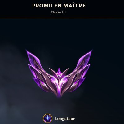 Gamer passionné - Nouveau streamer affilié français multigaming sur Twitch - Master TFT - Plat 4 LOL - TFT player chez @TeamatesG