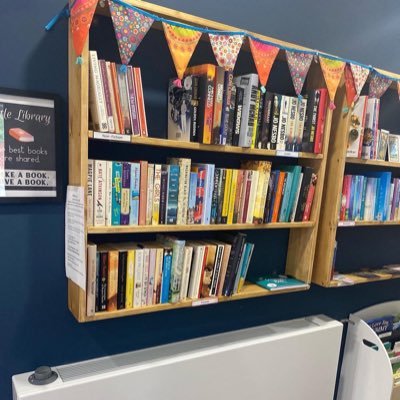 A newly created community library at Longford Village Hall, Longford, Gloucester. Come and see us and take a book or two!