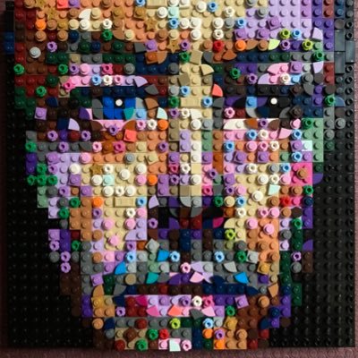 I make portraits using LEGO after being on Legomasters. Won an Art competition on national tv with…a LEGO portrait. Now: museums, events, exhibitions and so on