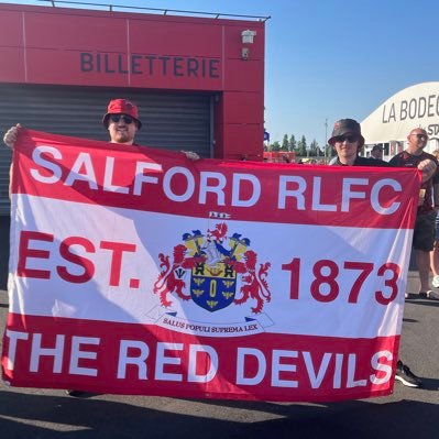 Proud Dad. Salford RLFC.