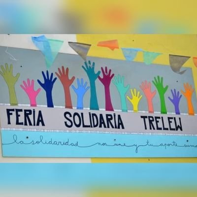 Recibimos, compartimos, donamos. #Transformamos. #FeriaSolidariaTrelew ⬅️ en Facebook. 
La SOLIDARIDAD nos une y tu aporte SUMA. 💜
25 de mayo 1531, #Trelew