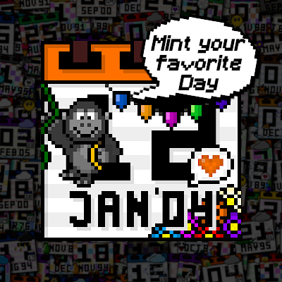 The cutest Pixel Art Calendar on the Blockchain!
Mint your favorite Day on https://t.co/s5U14HBuzd🎉

⛵https://t.co/tcw23gFEfd
🎮https://t.co/VbAdofXjxs