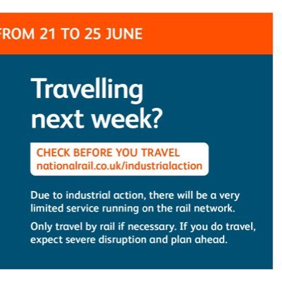 After being hit by ever increasing ticket prices. I’ll point out the times when we are told to only travel by train when necessary