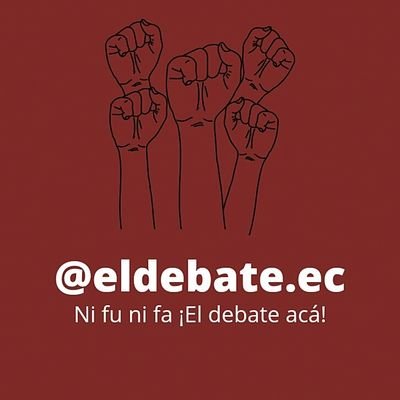 eldebateec's profile picture. Somos un medio de comunicación digital y de izquierdas. Nuestro periodismo está enfocado en los fenómenos políticos coyunturales del Ecuador y del mundo.