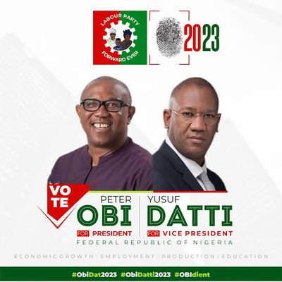 Project to raise 50million registered voters across Nigeria for the candidacy of Peter Obi & Yusuf Datti Baba-Ahmed