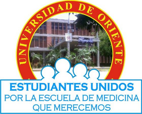 Estudiantes organizados pertenecientes a la Escuela de Ciencias de la Salud UDO Anzoategui. Movimiento 100% Medicina