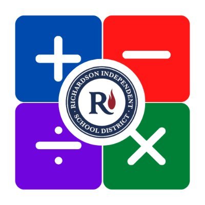This is the official twitter for the @RichardsonISD Math Department! #RISDmath #RISDbelieves