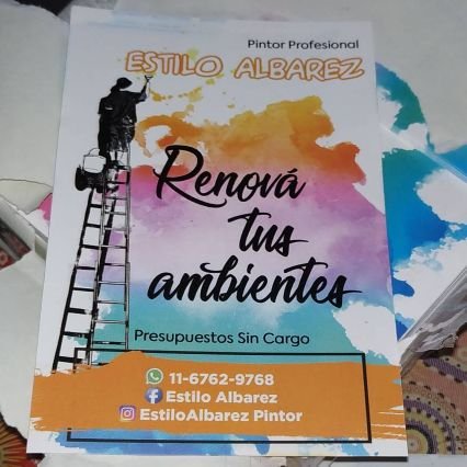 Trabajos de pintura 🎨 🖌
🟢 Latex
🟢 Sinteticos
🟢 Revestimientos
🟢 Impermeabilizaciones
🟢 Efectos decorativos
🟢 Sistema Airless
🟢 Refacciones en Gral