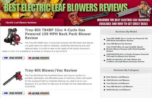 Get the best deals and consumer reviews on Electric Leaf Blower here!