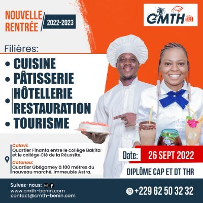 Centre de formation en hotellerie tourisme cuisine et patisserie