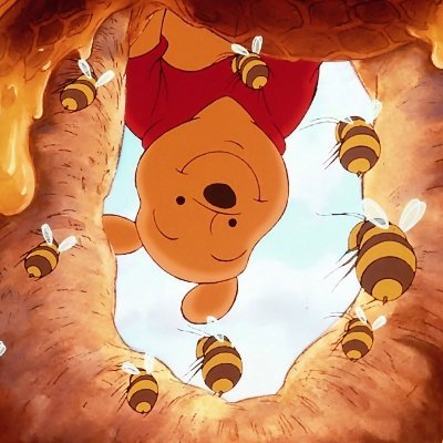 Winnie the pooh. I  live in the 100 acre woods and I loooove honey