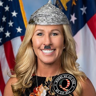TraitorGreene's profile picture. Fake Christian, Wife, Mother, and Traitor misrepresenting Georgia's 14th District.
