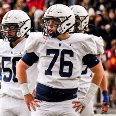 ‘24 Episcopal Academy Football Captain || OL/DL || 6’2, 270 || 3.9 GPA || Winter/Spring Track || 1470 SAT: 790 Math || Gaulc24@episcopalacademy.org