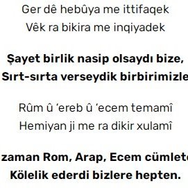 Hem kurd hem sunnilik aşki ayni degilse genellikle sapitmaya musait bir fitrat oluyor.
Sunniligin tecessum hali de barzanidir.
Barzaniye kufreden adam kriptodur