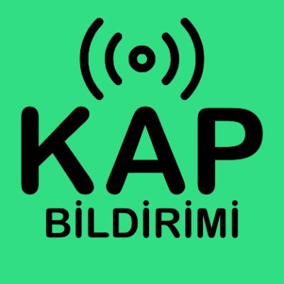 Bu hesap KAP bildirimlerini otomatik tweet atar. İlk öğrenen siz olun. #kap #yatırım #borsa #hisse Kardeş hesap 👉 @Finans_Robotu İşbirliği için dm ✉️