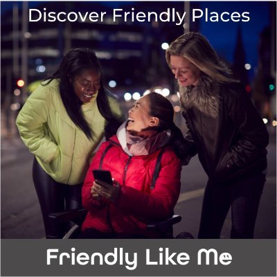 Finding and celebrating accessibility wins!  We shout-out friendly, accessible places, spaces, and businesses.