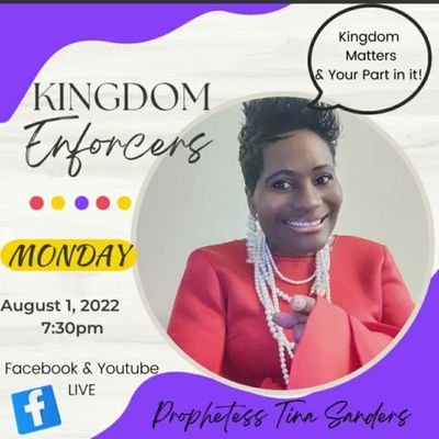 Founder of Kingdom Enforcers Inc, Founder of Intercessors Network, Founder of Kingdom Woman Inc.
