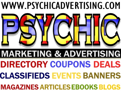 We promote psychic, spiritual & metaphysical business worldwide. Directory, Events, Classifieds, Coupons, Banner Advertisement, Magazines