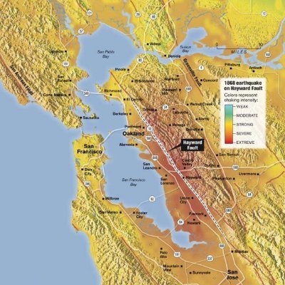Am connected to the less cool Rodgers Creek fault & capable of dangerous earthquakes. Have fun trying to sleep at night! Also part of the SAF
