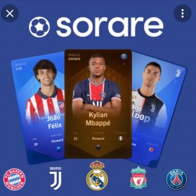 Sorare is a combination of fantasy sports and blockchain technology. Buy and trade cards, build your lineup and compete to win !  https://t.co/6iHeeufKOd