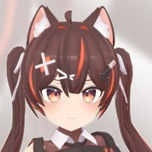 🐾3D CyberCat Vtuber named Enigma🐾| She/Her  
Banner + ママ: @haminin_