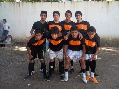 Time: Pivô (André) Central (Gleydson), Ala (Julio César),Pivô (Thiago F.),Ala (Pablo),Goleiro (Luccas)