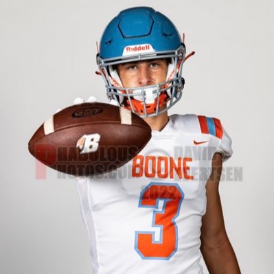 Boone High School Varsity Football and Track and Field | GPA: 3.7 | Height: 6’1 Weight: 180 | #3 FS