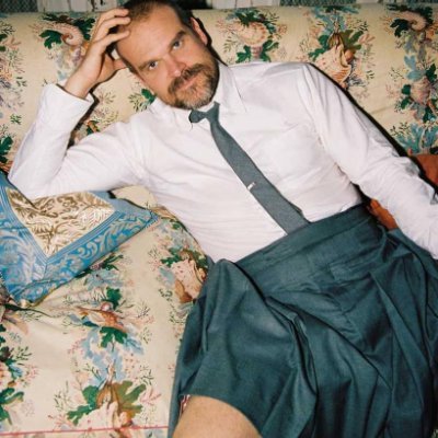 David Harbour parody account. Wait, parody? Is that right? Winona told me to write this. It doesn't seem right.