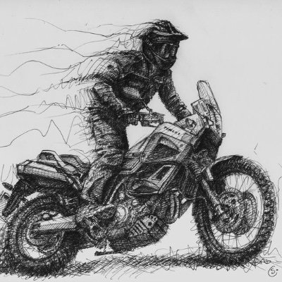 No-one special, just another biker riding beyond his true abilities who wakes up aching every day from too many