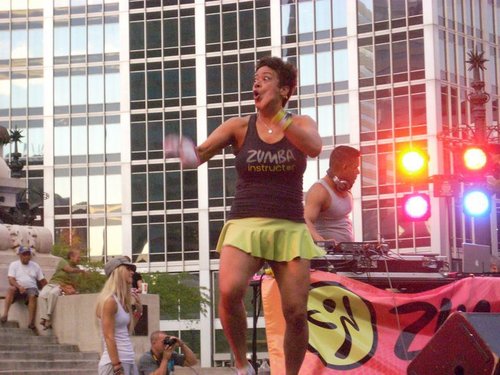 I LOVE Zumba fitness! I became an instructor because I want to show others that exercise doesnt have to be a chore to work.