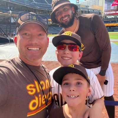 A father and two sons who are long suffering Padres fans and huge Fernando Tatis Jr collectors!