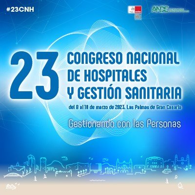 23 Congreso Nacional de Hospitales y #GestiónSanitaria, organizado por @SEDISA_NET y @ANDEorg 👉 Síguelo a través de #Hospitales2023 y #23CNH