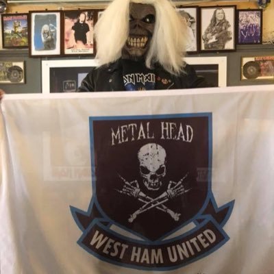 West Ham Metal Heads, Officially recognised by the football club. Based out of the Cart & Horses birth place of Iron Maiden