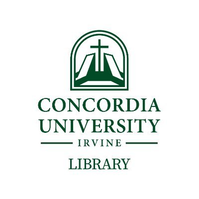 The Library @ConcordiaIrvine offering access to books, media, research databases, group study rooms and reference help.